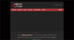 Desktop Screenshot of insiemepercaso.it